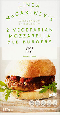 2 Vegetarian Mozzarella Burgers