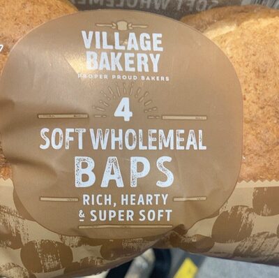4 Soft Wholemeal Baps