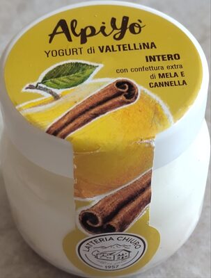 Alpiyò yogurt intero alla mela e cannella